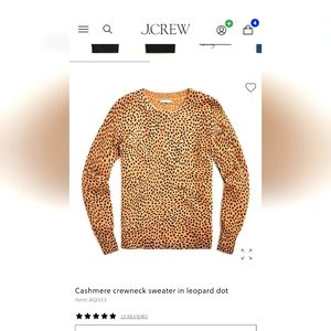 J.Crew 100% cashmere crew neck sweater
